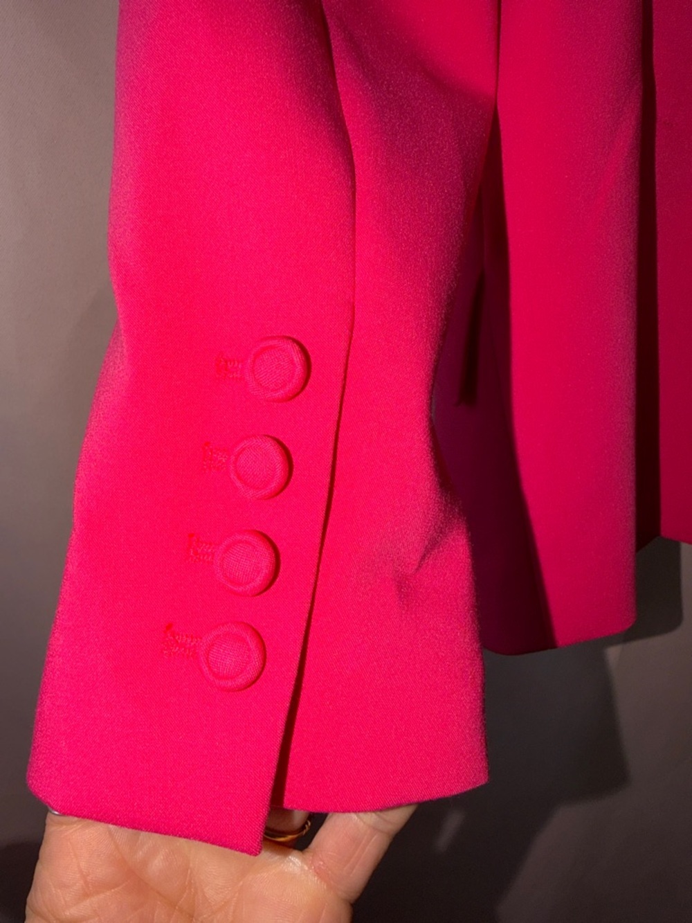 White House Black Market Bright Pink Single-Button Blazer - Picture 6 of 13